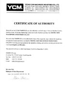YCM certifikát